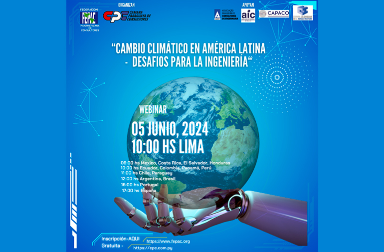 Webinar: «Cambio Climático en América Latina  – Desafíos para la Ingeniería»