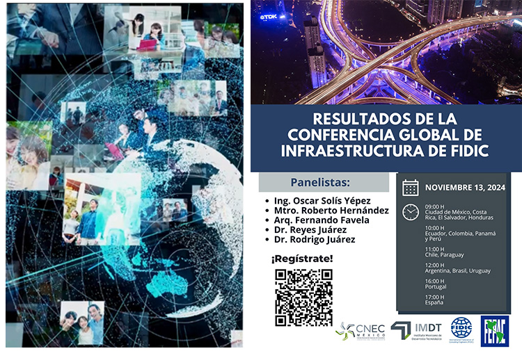 Webinar CNEC: «Resultados de la Conferencia Global de Infraestructura de la Federación Internacional de Ingenieros Consultores (FIDIC)»